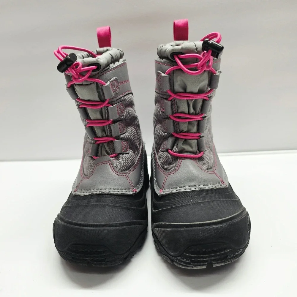 The North Face Alpenglow Winter Boots Kids 13 Grey Pink Waterproof NF0A2T5P